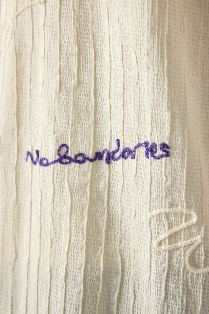 エンブロイダリーレタードシャツ IVOY L