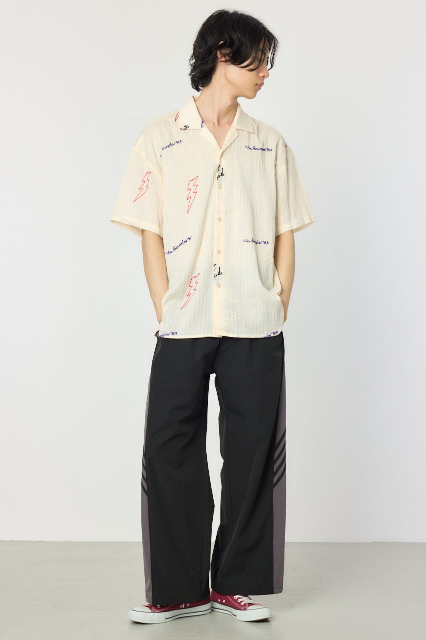 エンブロイダリーレタードシャツ IVOY L