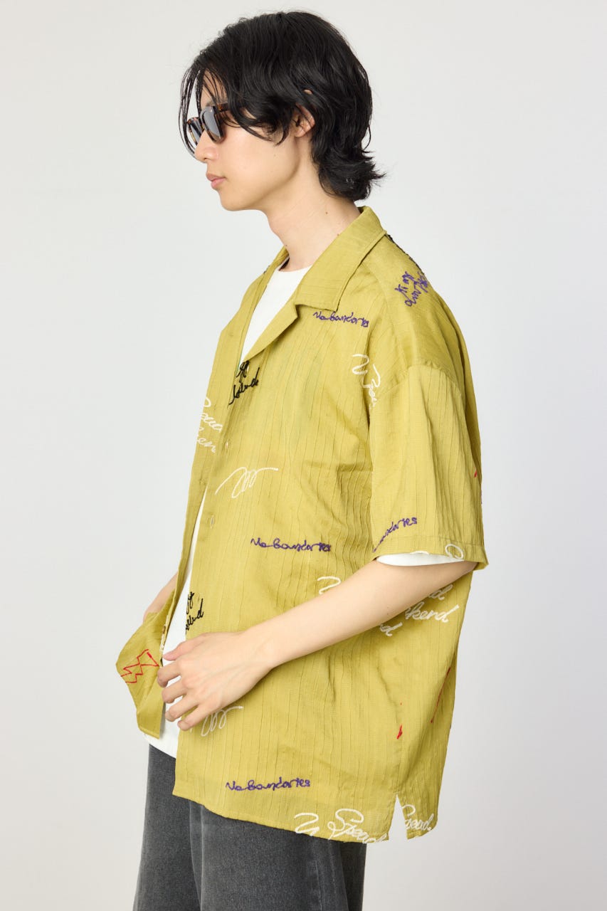 エンブロイダリーレタードシャツ MST M