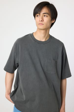 ピグメント半袖ポケットTシャツ