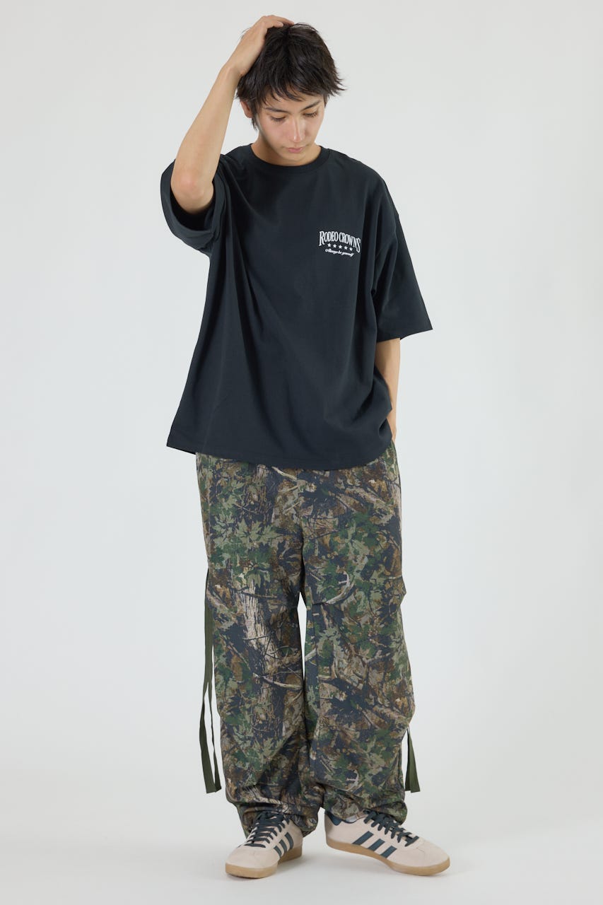 エルスコルチョとMMR おまけあり RODEO CROWNS WIDE BOWL | カモフラアップリケTシャツ (Tシャツ