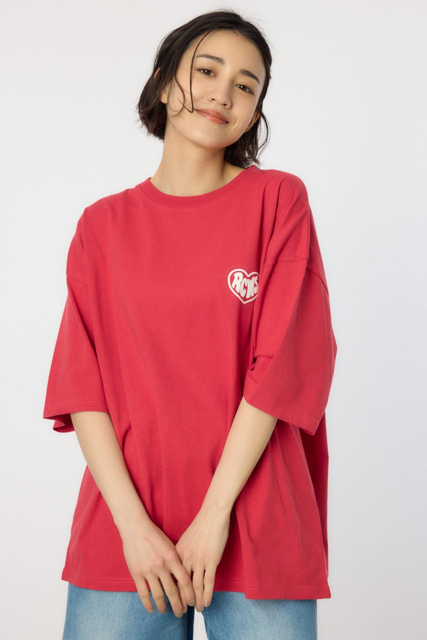 ハートフルハッポウTシャツ L/RED L