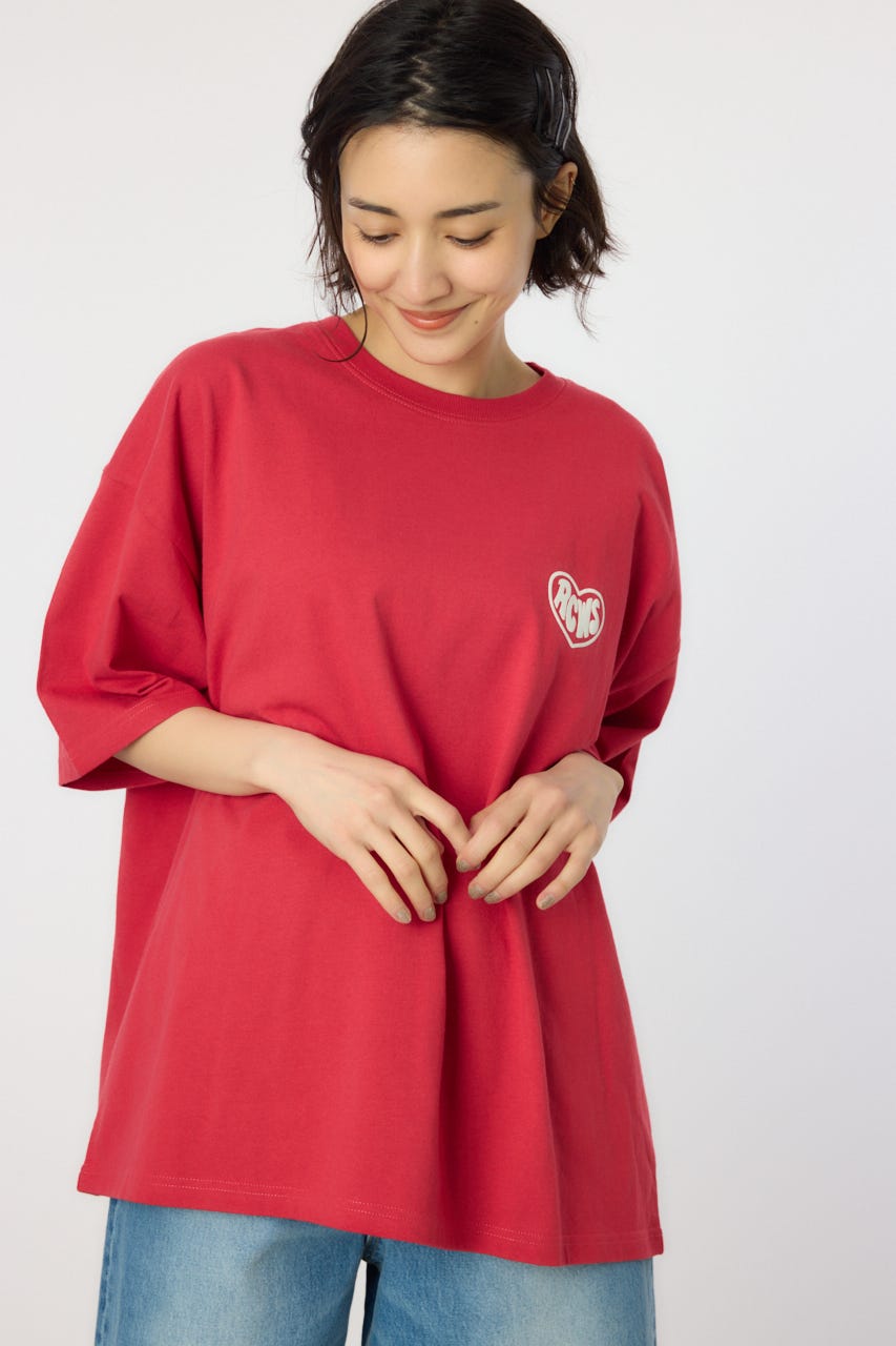 ハートフルハッポウTシャツ L/RED L