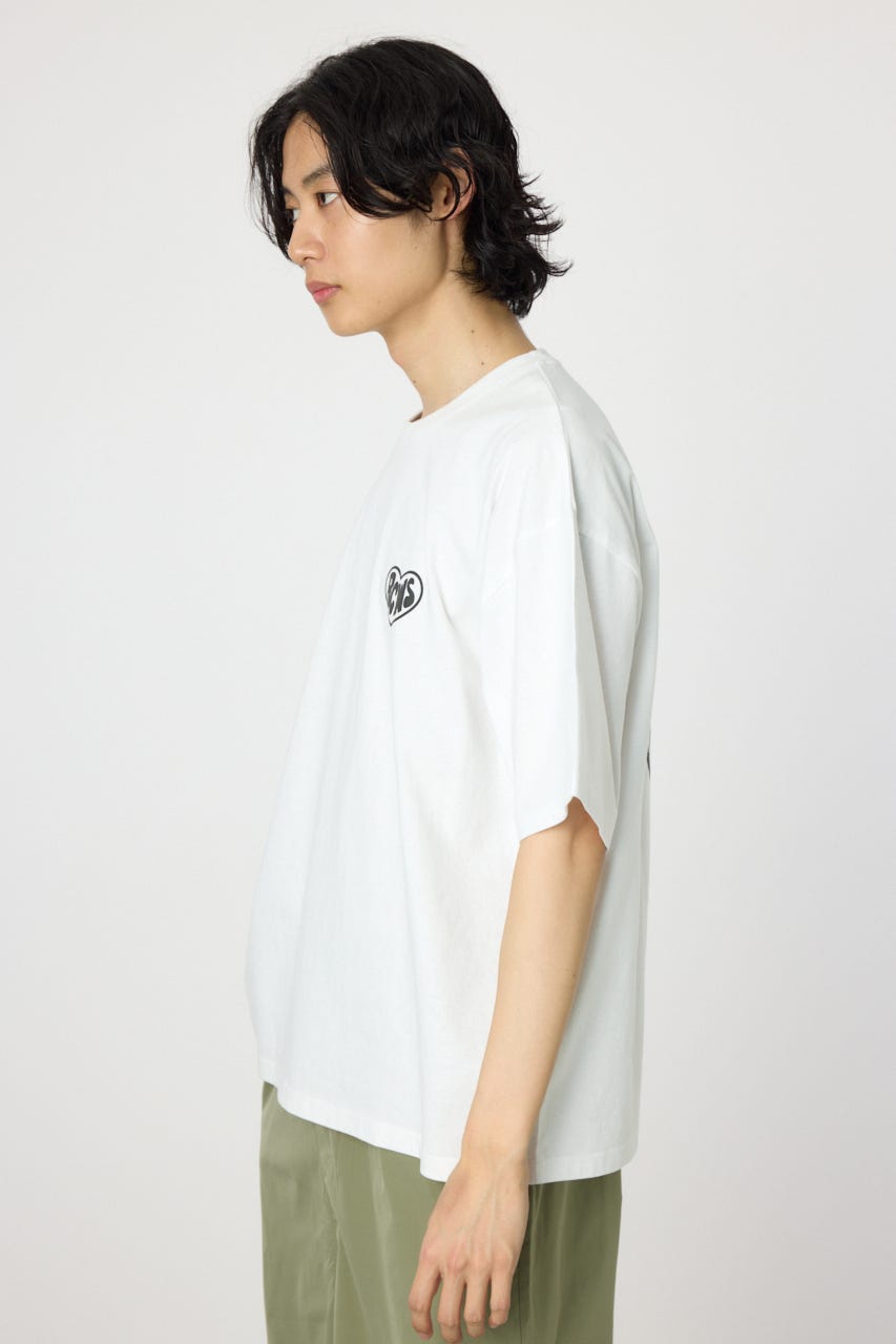 ロデオクラウンズ ユニセックス バックプリント刺繍Ｔシャツ ホワイト ロデオクラウンズ ユニセックス バックプリント刺繍Tシャツ