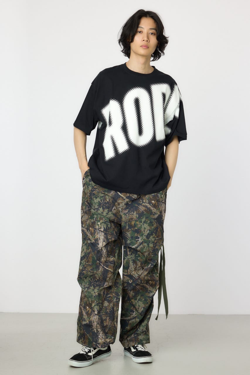 d.i.a. Tシャツ 黒 ヒョウ柄 チェーン チョーカー スペード オフショル RODEO CROWNS WIDE BOWL | ビッグドットTシャツ (Tシャツ