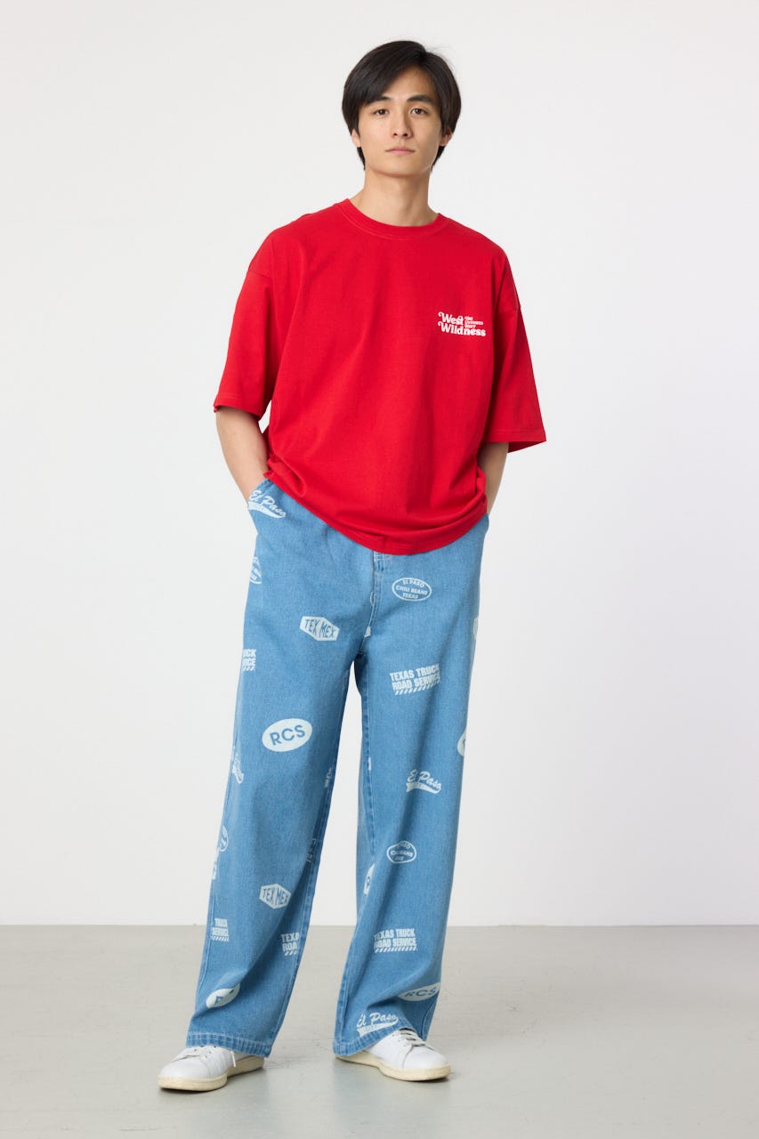 ROWHIDE Tシャツ RED L