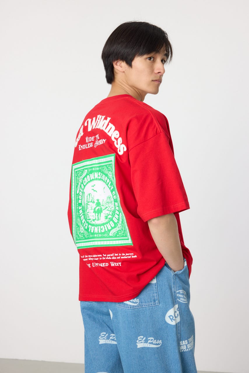 ROWHIDE Tシャツ RED L