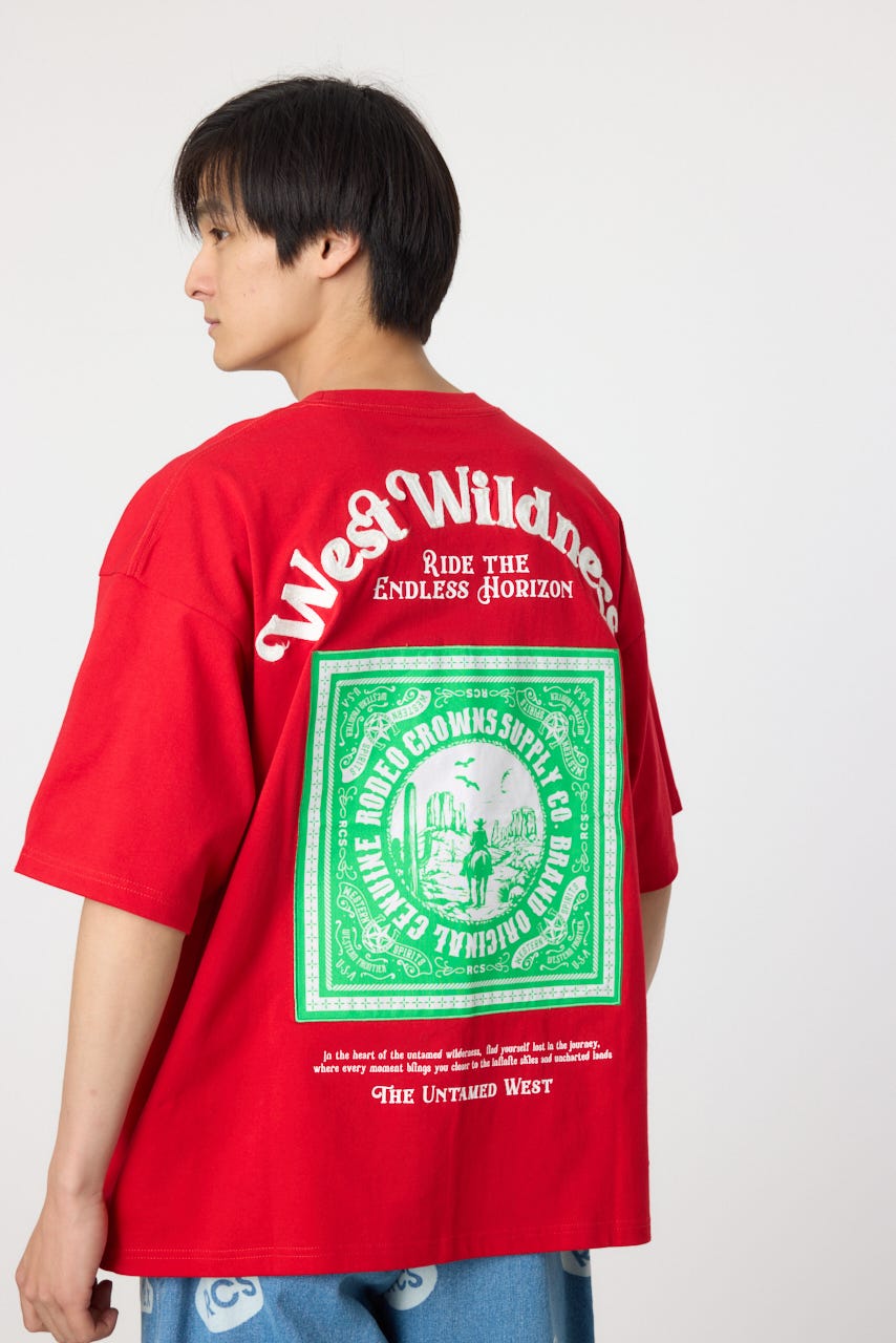 ROWHIDE Tシャツ RED L