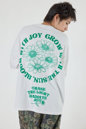 サークルフラワーTシャツ