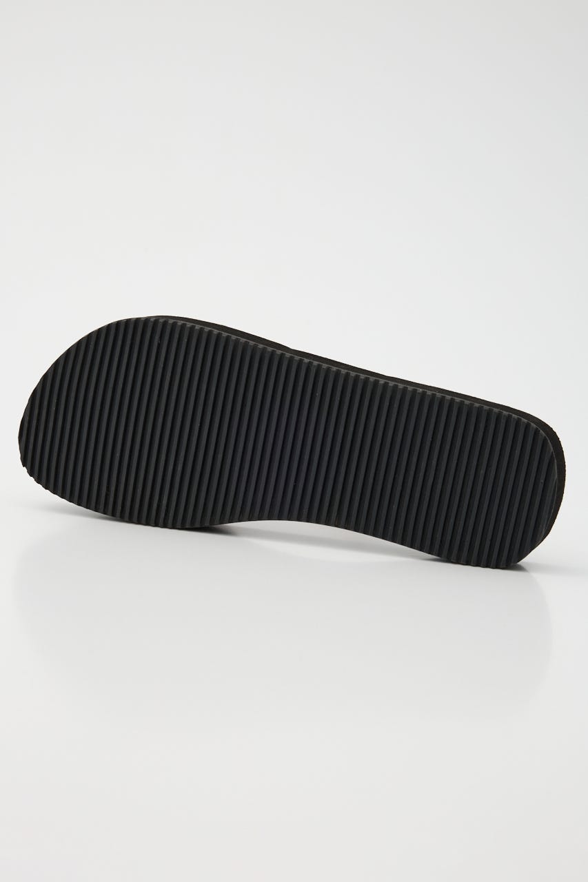 MENS ラバーテープサンダル 柄BLK L