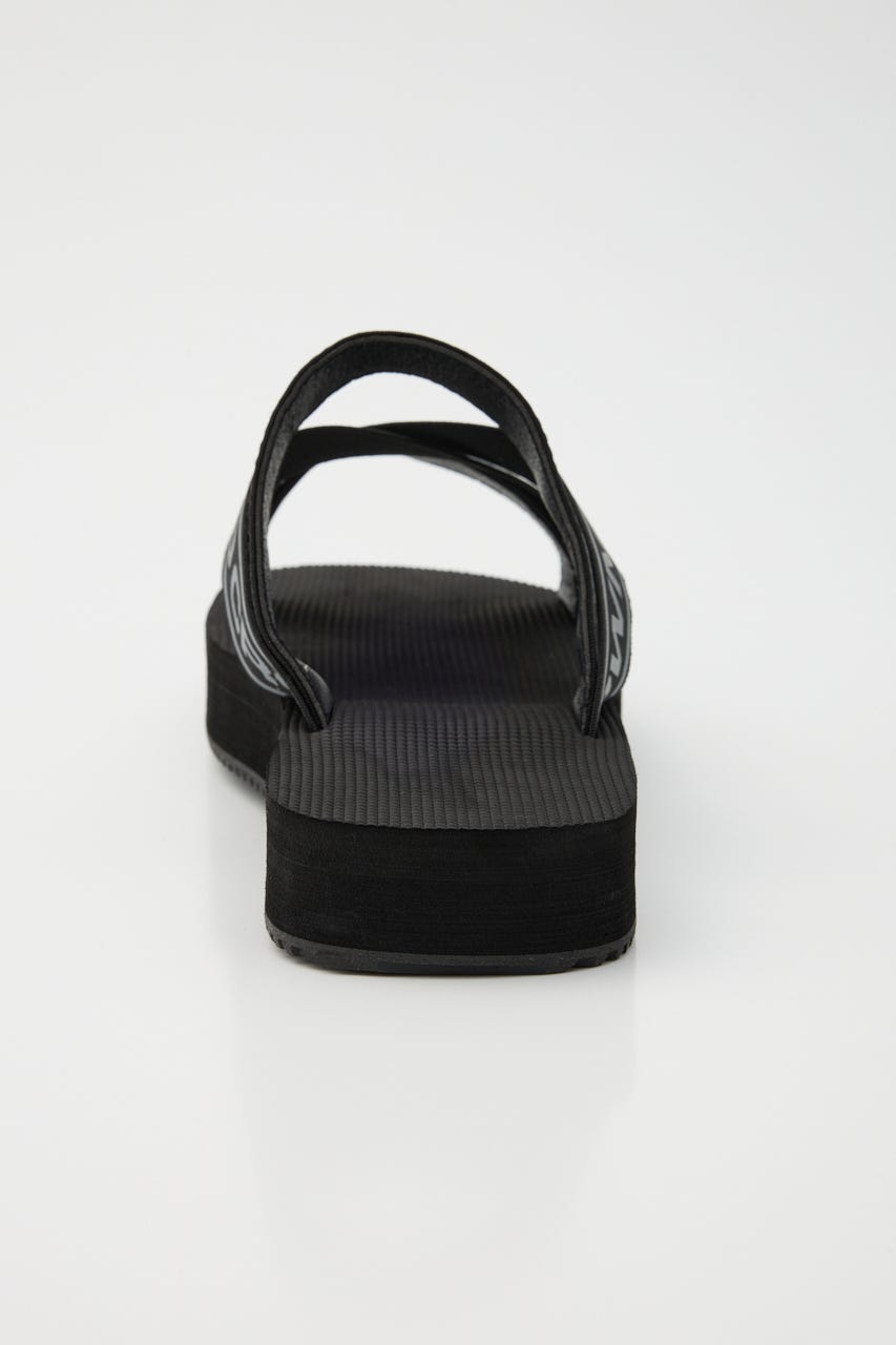 MENS ラバーテープサンダル 柄BLK L