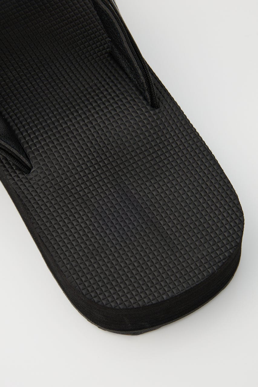 MENS ラバーテープサンダル 柄BLK L