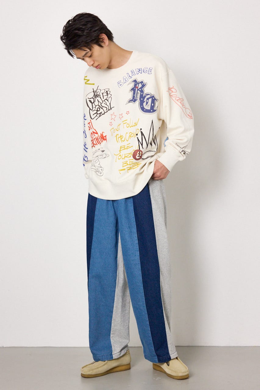 スウェット&デニムパンツ BLU M