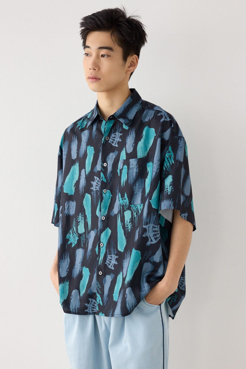 ブラッシュクラウンシャツ BLK L