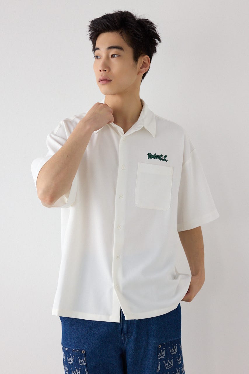 COOLMAX(R)ファブリック製・コールパッチシャツ WHT L