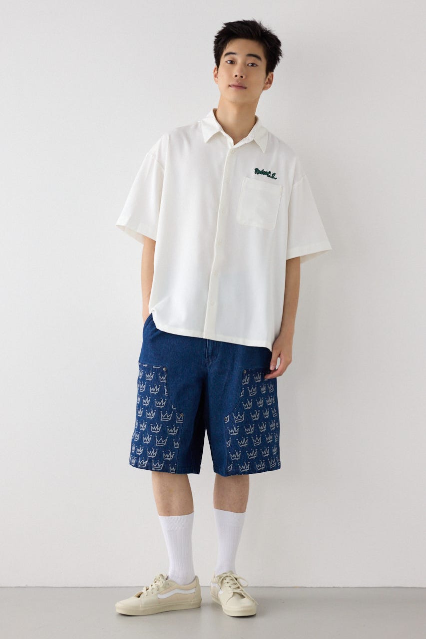 COOLMAX(R)ファブリック製・コールパッチシャツ WHT L
