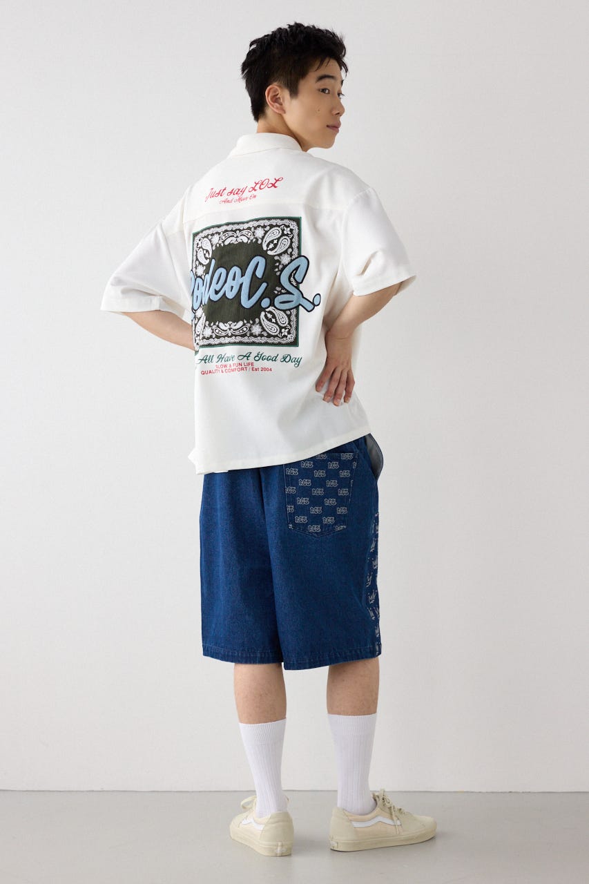 COOLMAX(R)ファブリック製・コールパッチシャツ WHT L