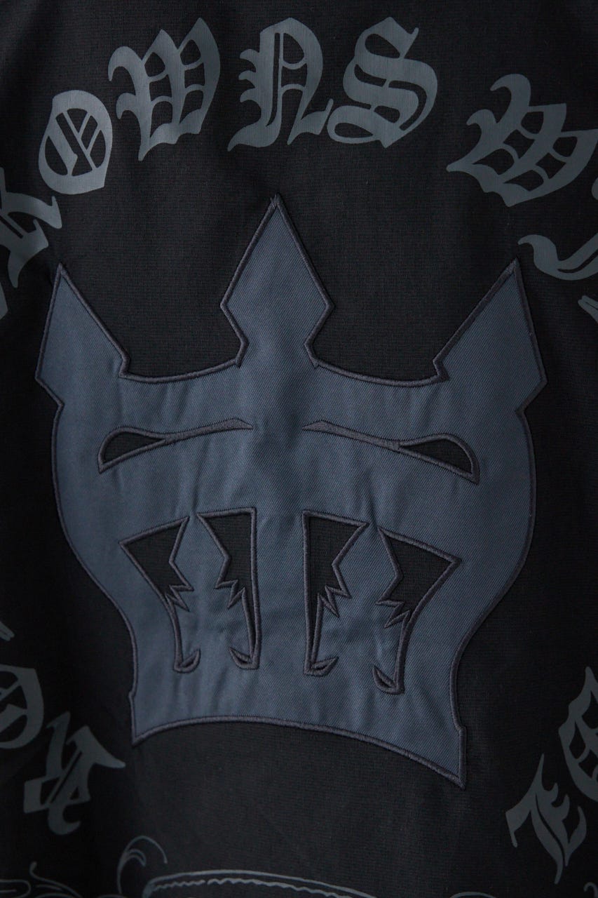 COOLMAX(R)ファブリック製・BLKletterシャツ BLK L