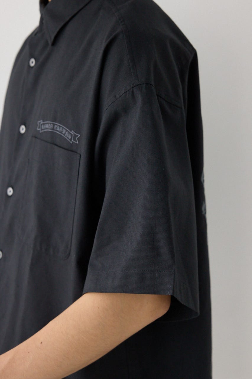 COOLMAX(R)ファブリック製・BLKletterシャツ BLK L