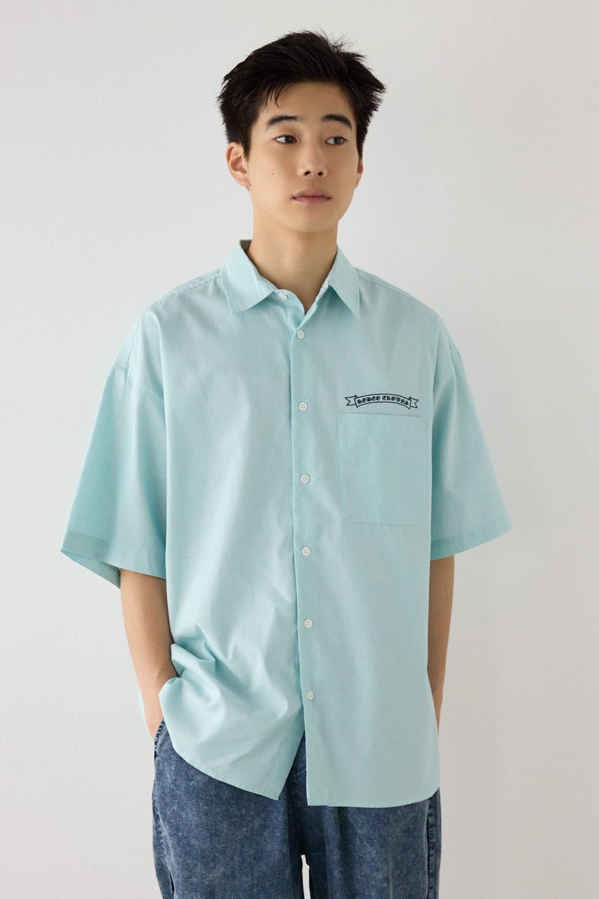 COOLMAX(R)ファブリック製・BLKletterシャツ MINT M
