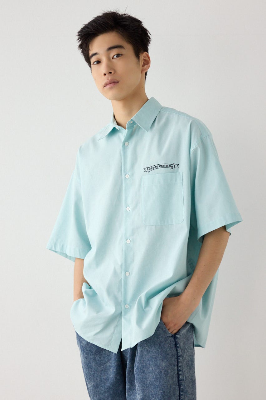 COOLMAX(R)ファブリック製・BLKletterシャツ MINT M
