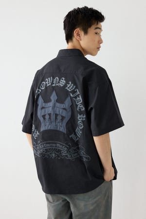 COOLMAX(R)ファブリック製・BLKletterシャツ