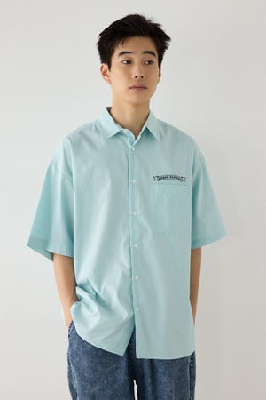 COOLMAX(R)ファブリック製・BLKletterシャツ