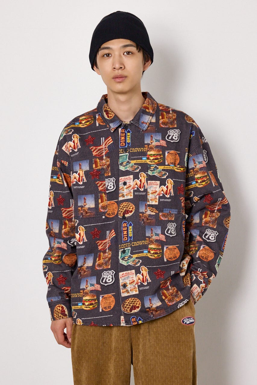 diner シャツ C.GRY L