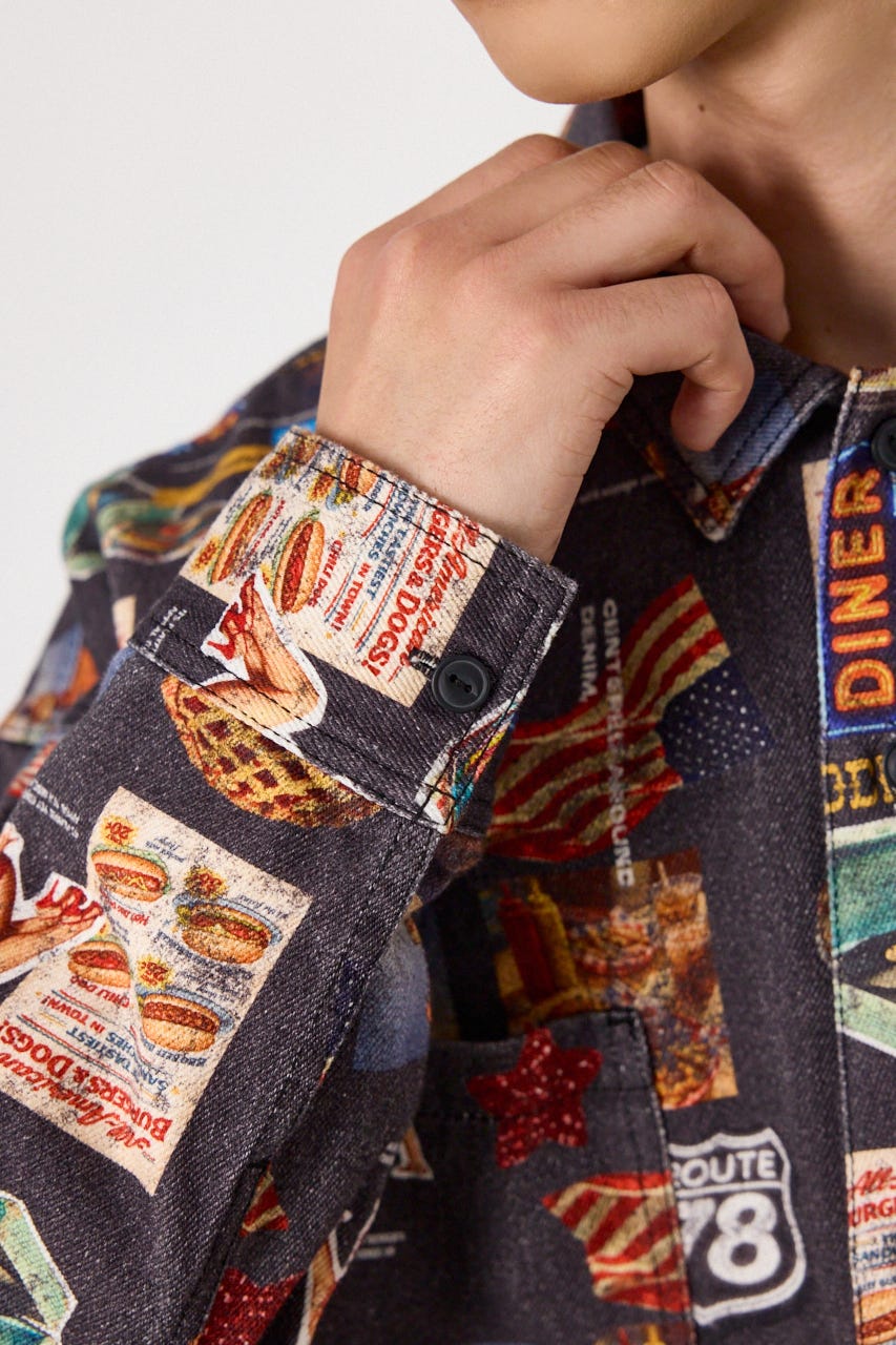 diner シャツ C.GRY L