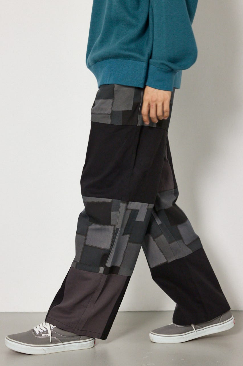 リメイクスタイルイージーパンツ BLK L