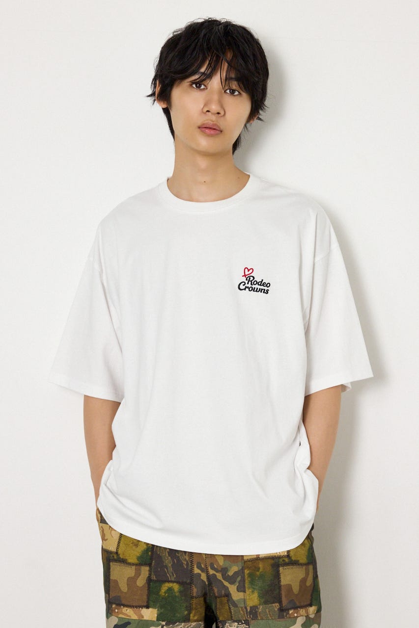 フィットガールTシャツ O/WHT L