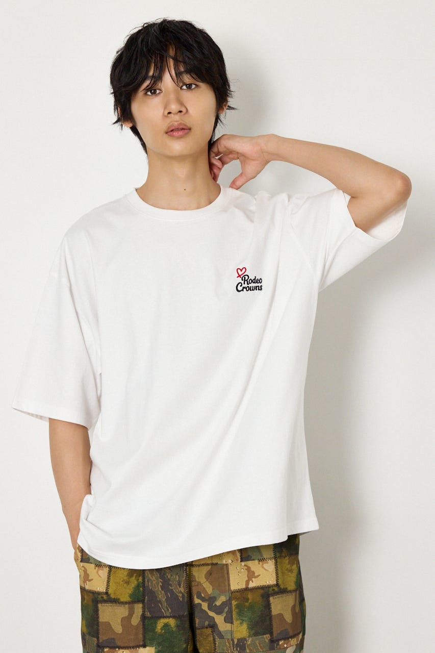フィットガールTシャツ O/WHT L