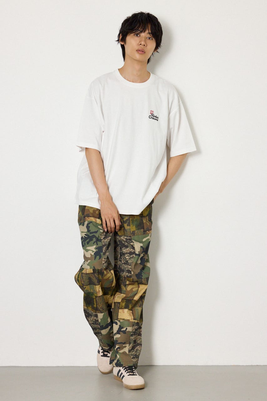 フィットガールTシャツ O/WHT L