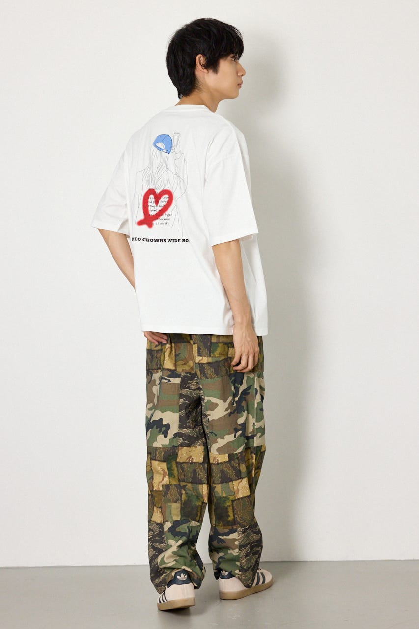 フィットガールTシャツ O/WHT L