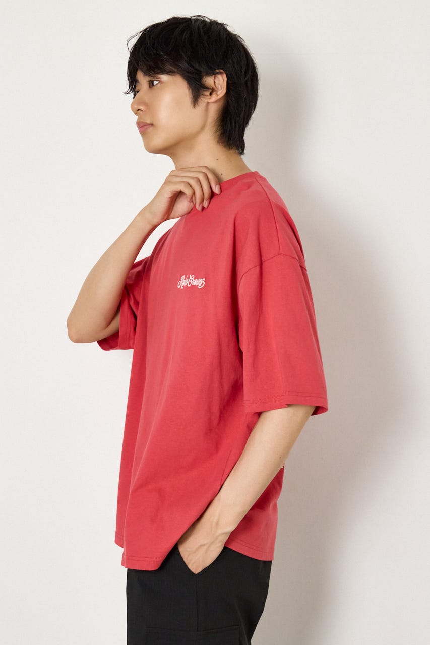 カモフラアップリケTシャツ RED M