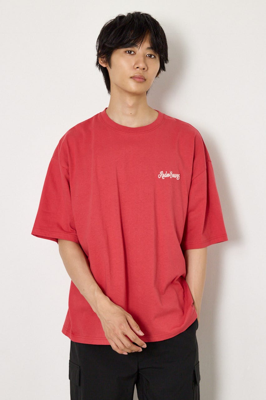 カモフラアップリケTシャツ RED M