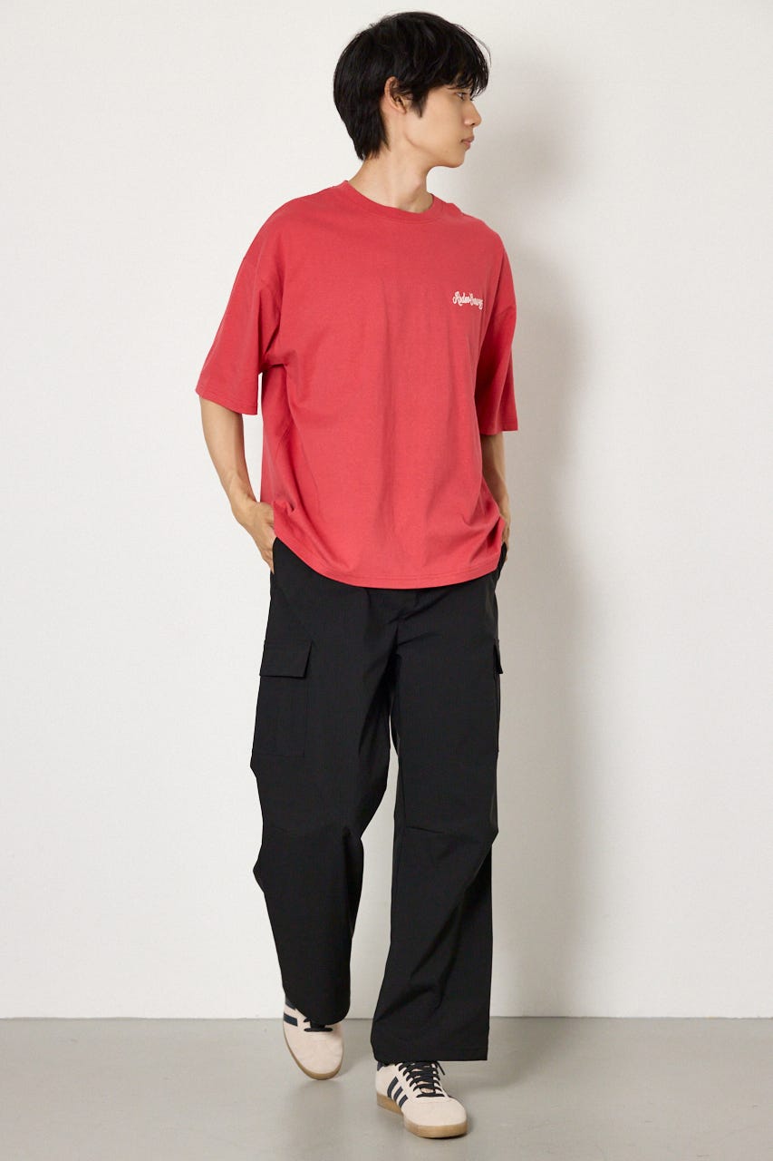 カモフラアップリケTシャツ RED M