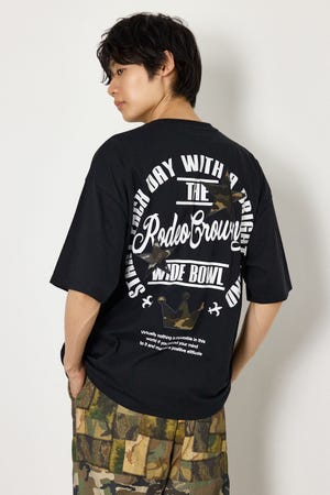 カモフラアップリケTシャツ