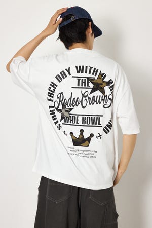 カモフラアップリケTシャツ
