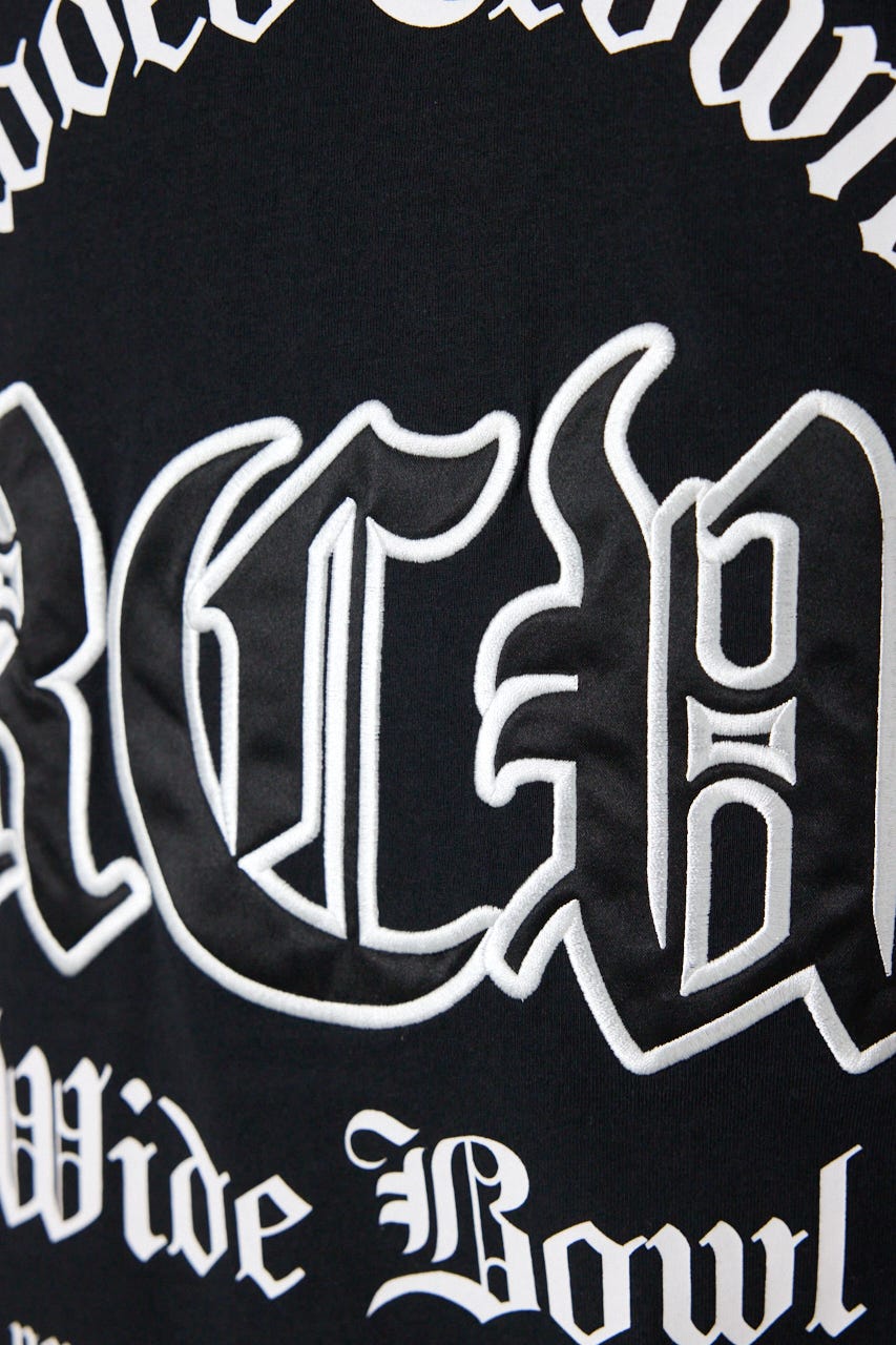 Blackletterノースリーブトップス BLK M