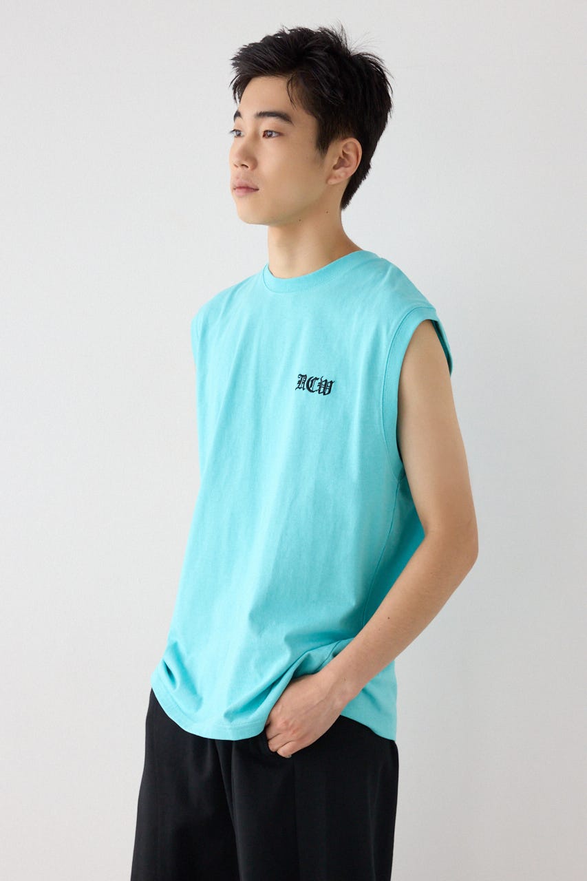 Blackletterノースリーブトップス L/TQ M