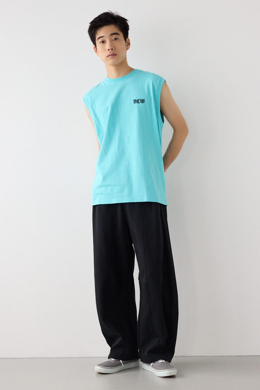 Blackletterノースリーブトップス L/TQ M