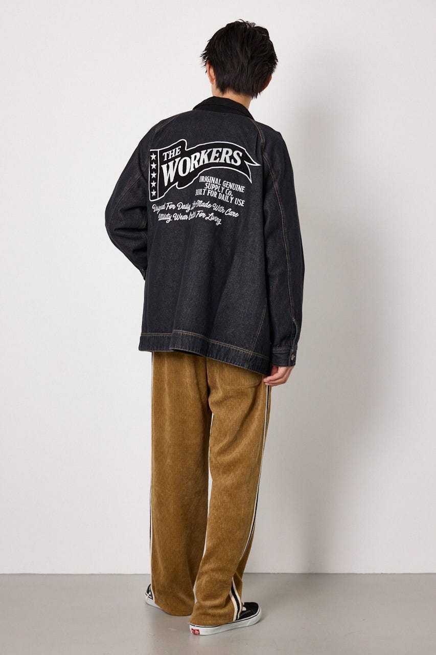 レイルロードデニムジャケット BLK L