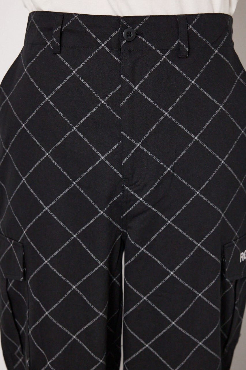 gridロゴパンツ BLK L