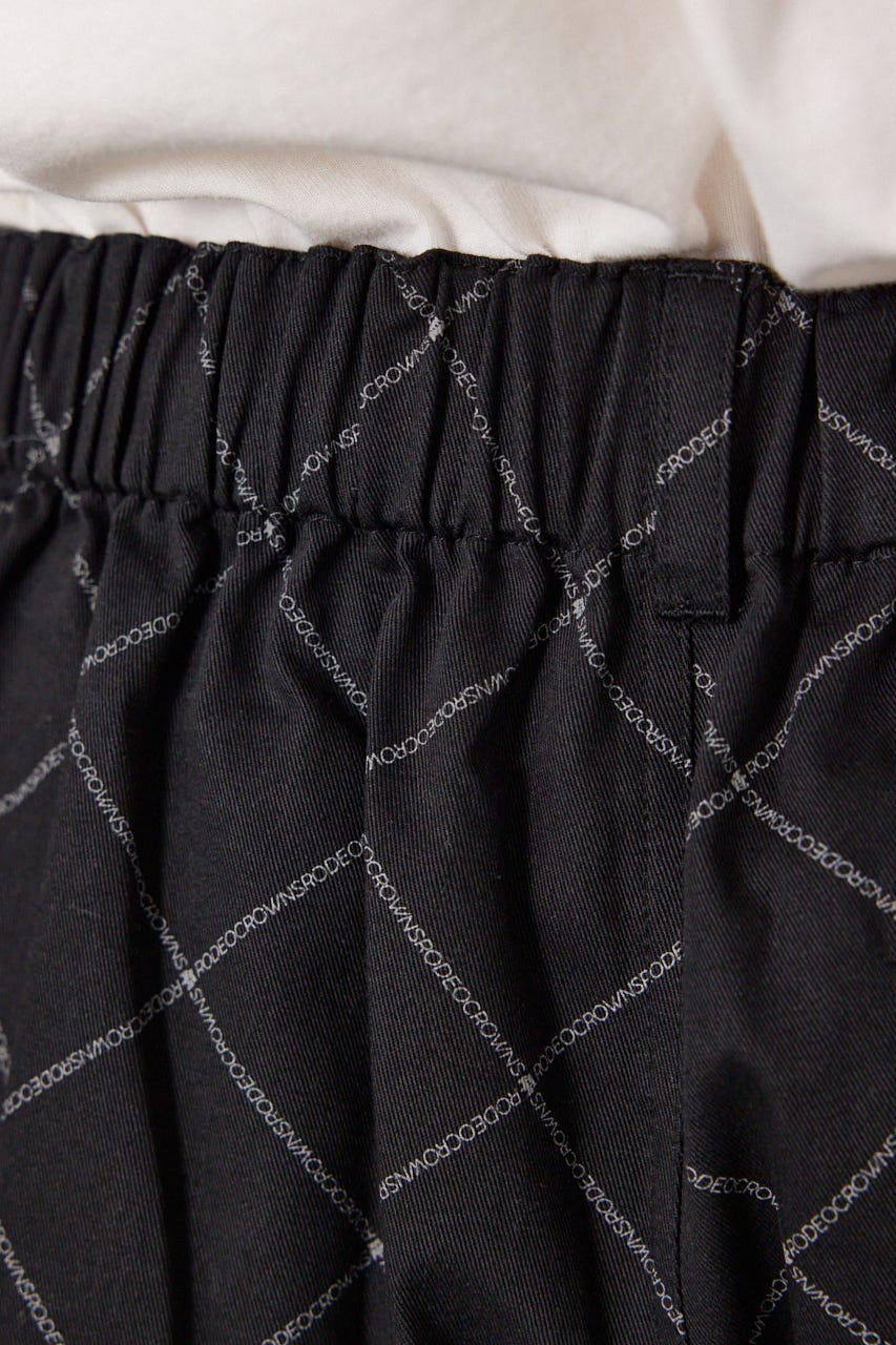 gridロゴパンツ BLK L