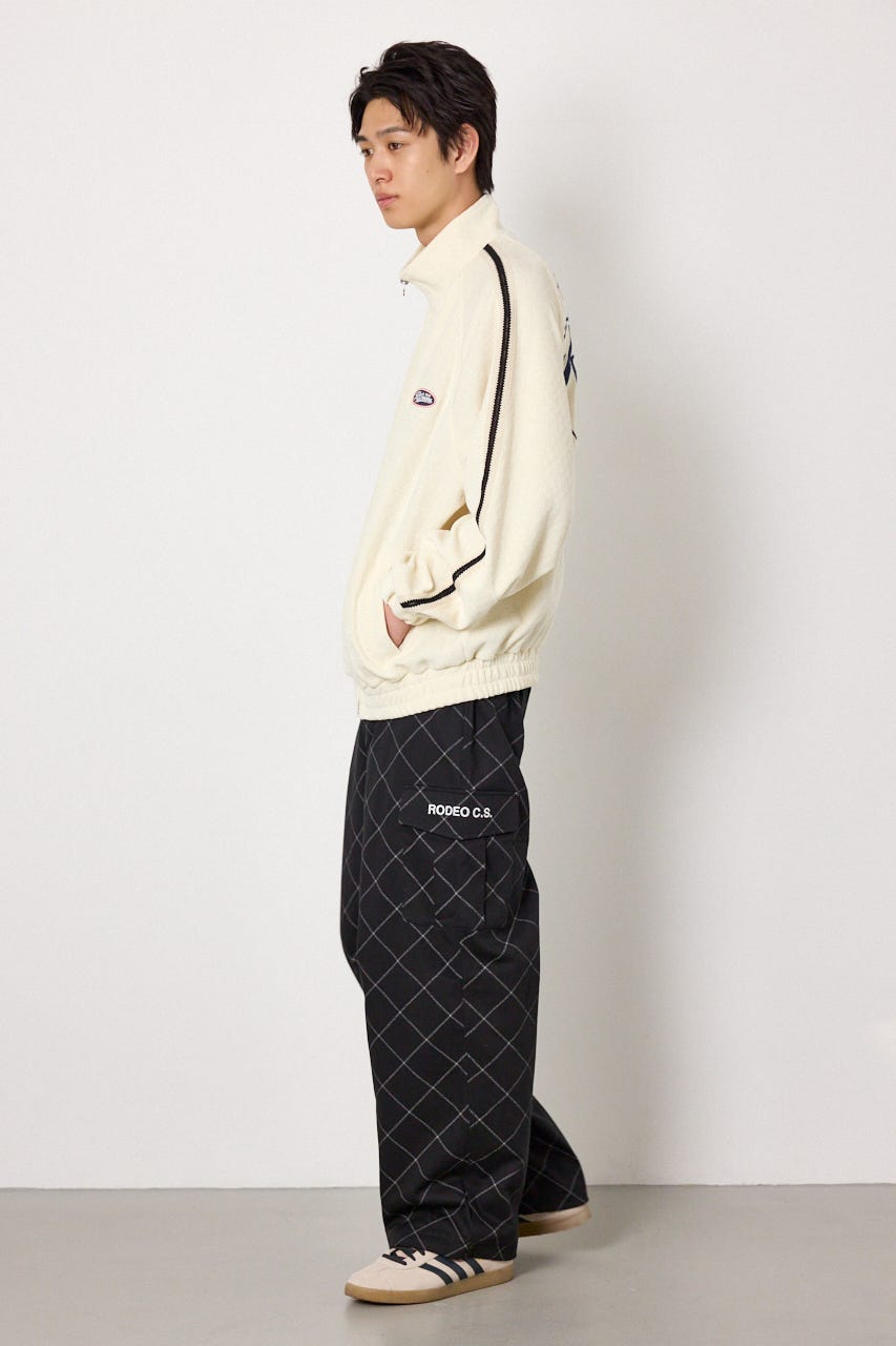 gridロゴパンツ BLK L