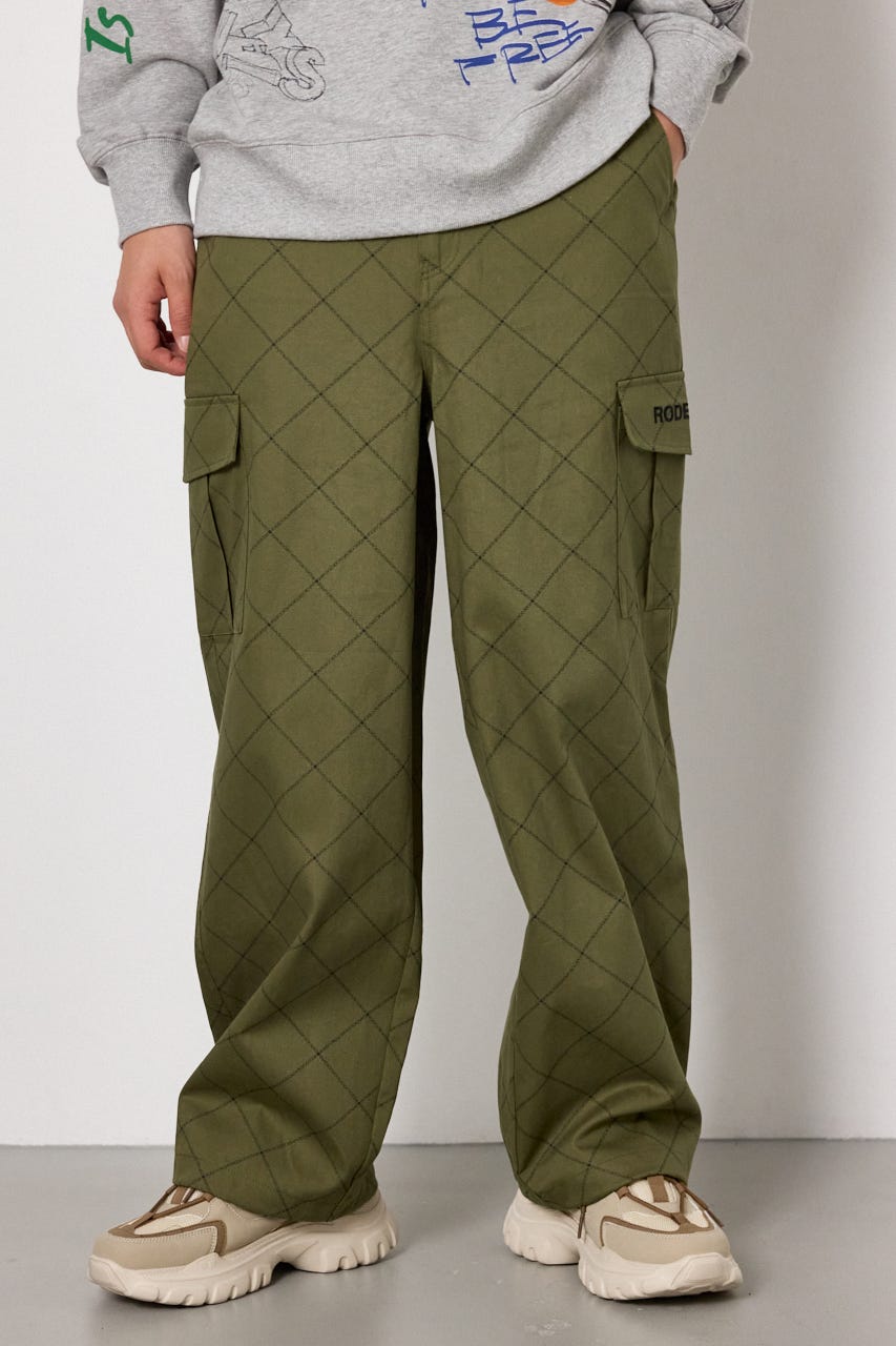 gridロゴパンツ KHA M