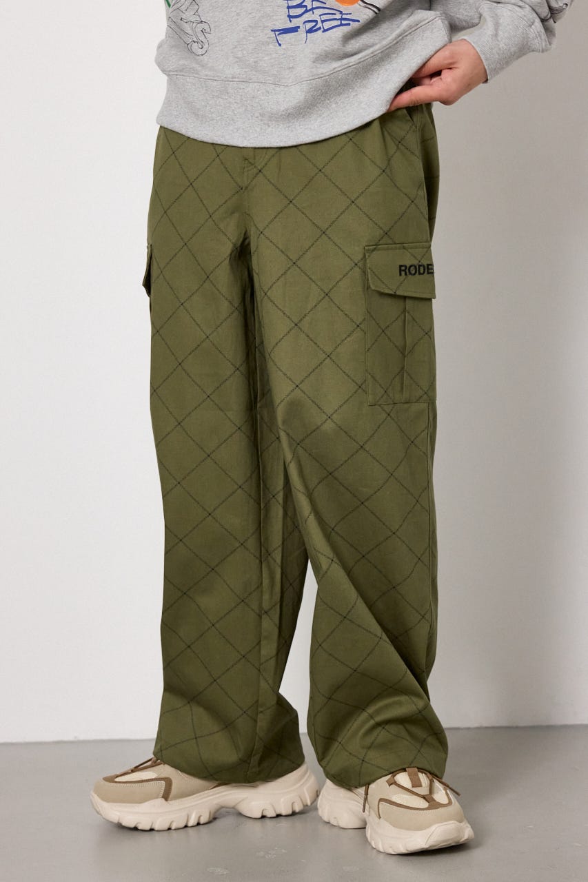 gridロゴパンツ KHA M