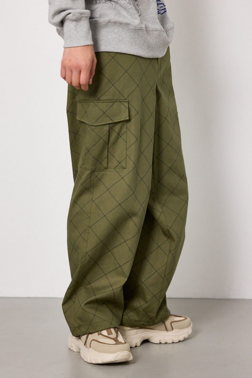 gridロゴパンツ KHA M