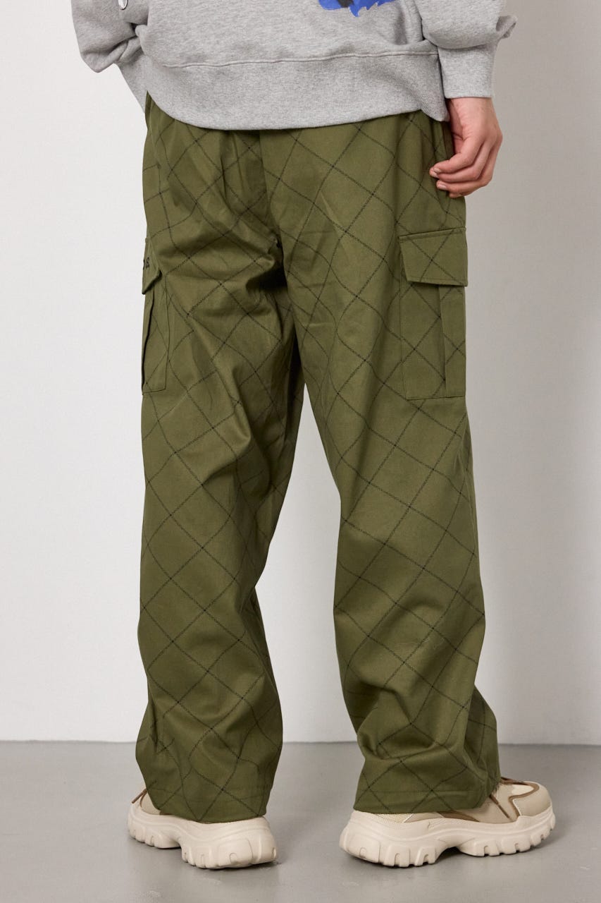 gridロゴパンツ KHA M